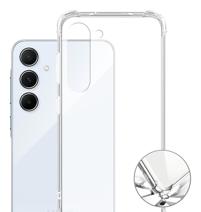 4smarts Hybrid Case Ibiza – Backcover – für Samsung Galaxy A56 5G, PC+TPU, Transparent, stossfest