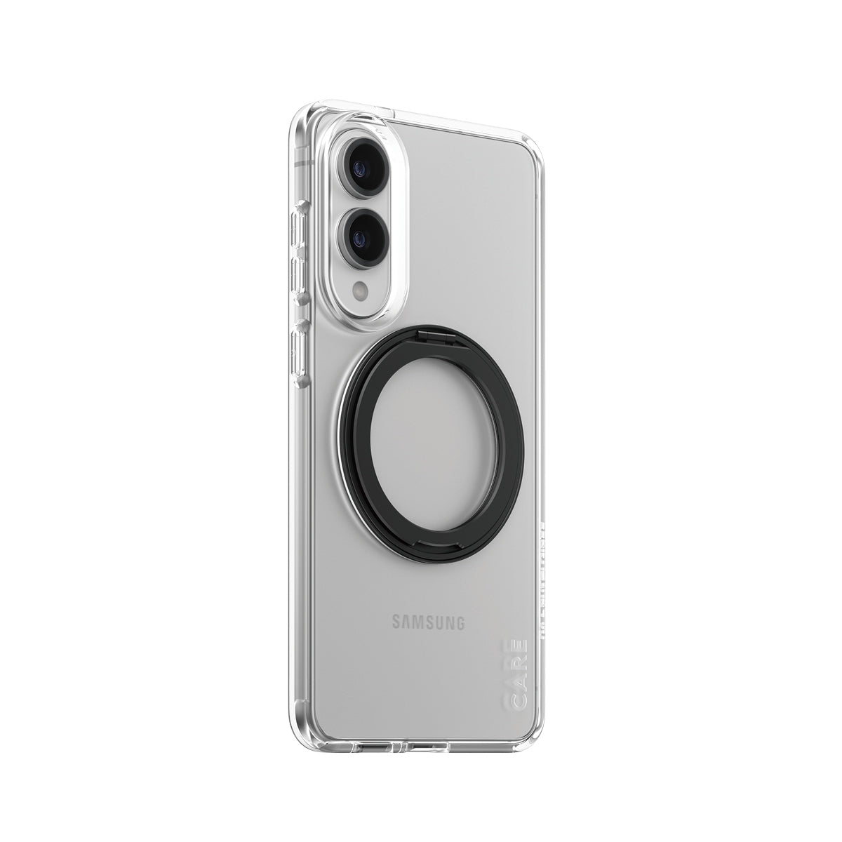 PanzerGlass Backcover – für Samsung Galaxy S25 Edge – transparent/schwarz – mit Kickstand, Qi-kompatibel