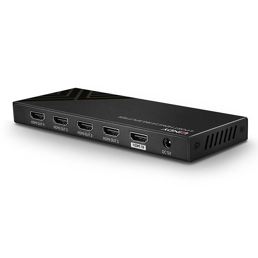 Lindy HDMI-Splitter, 1×4, 18 Gbit/s, HDMI 2.0