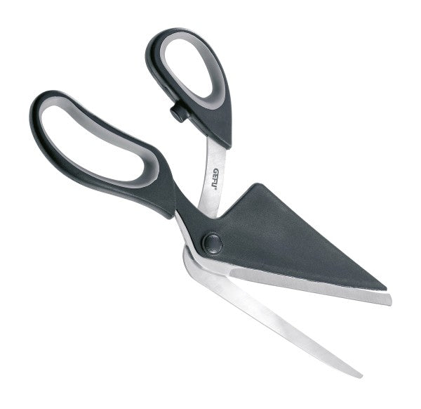 GEFU Pizzaschneider 27,2 cm, Klinge Edelstahl, Griff Kunststoff, schwarz/silber, weicher Griff