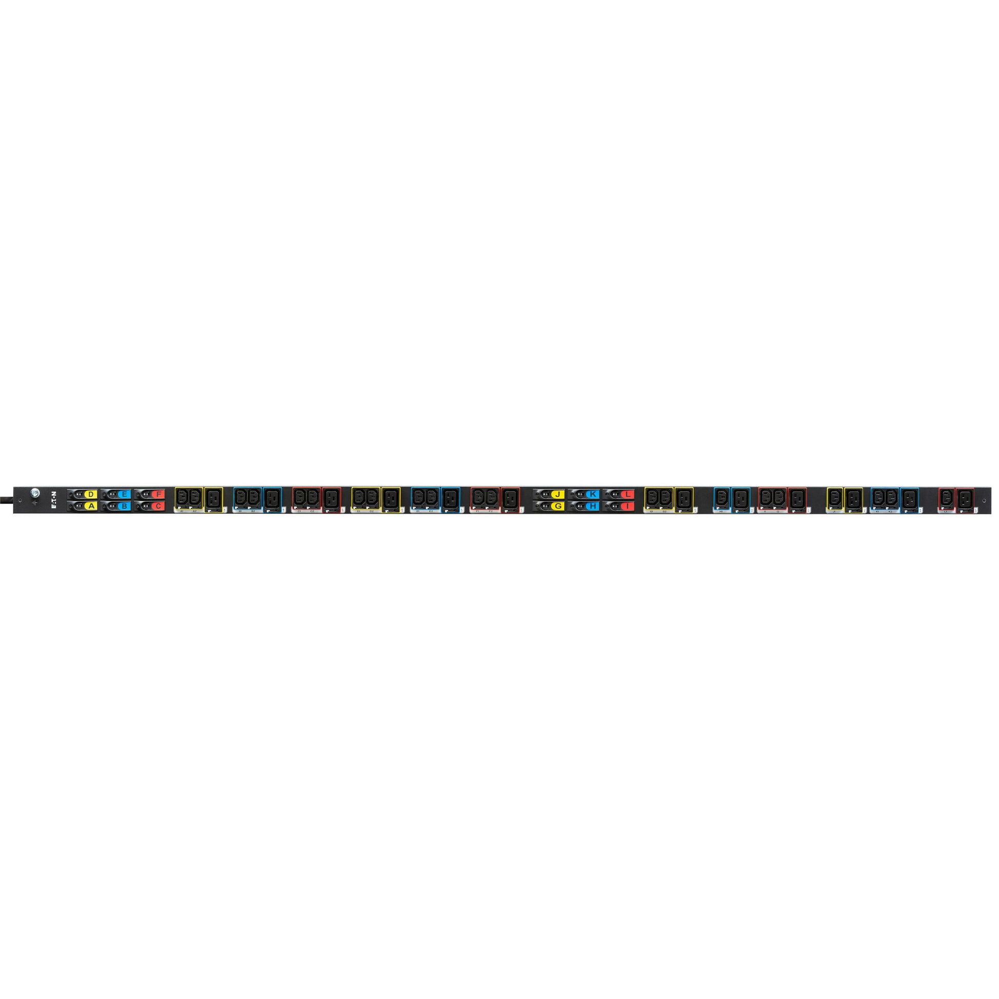 Eaton EPDU G3+ BA Steckdosenleiste 0U CEE 63A 3Ph – C13×21, C19×12 – 3 m Kabel – Schwarz