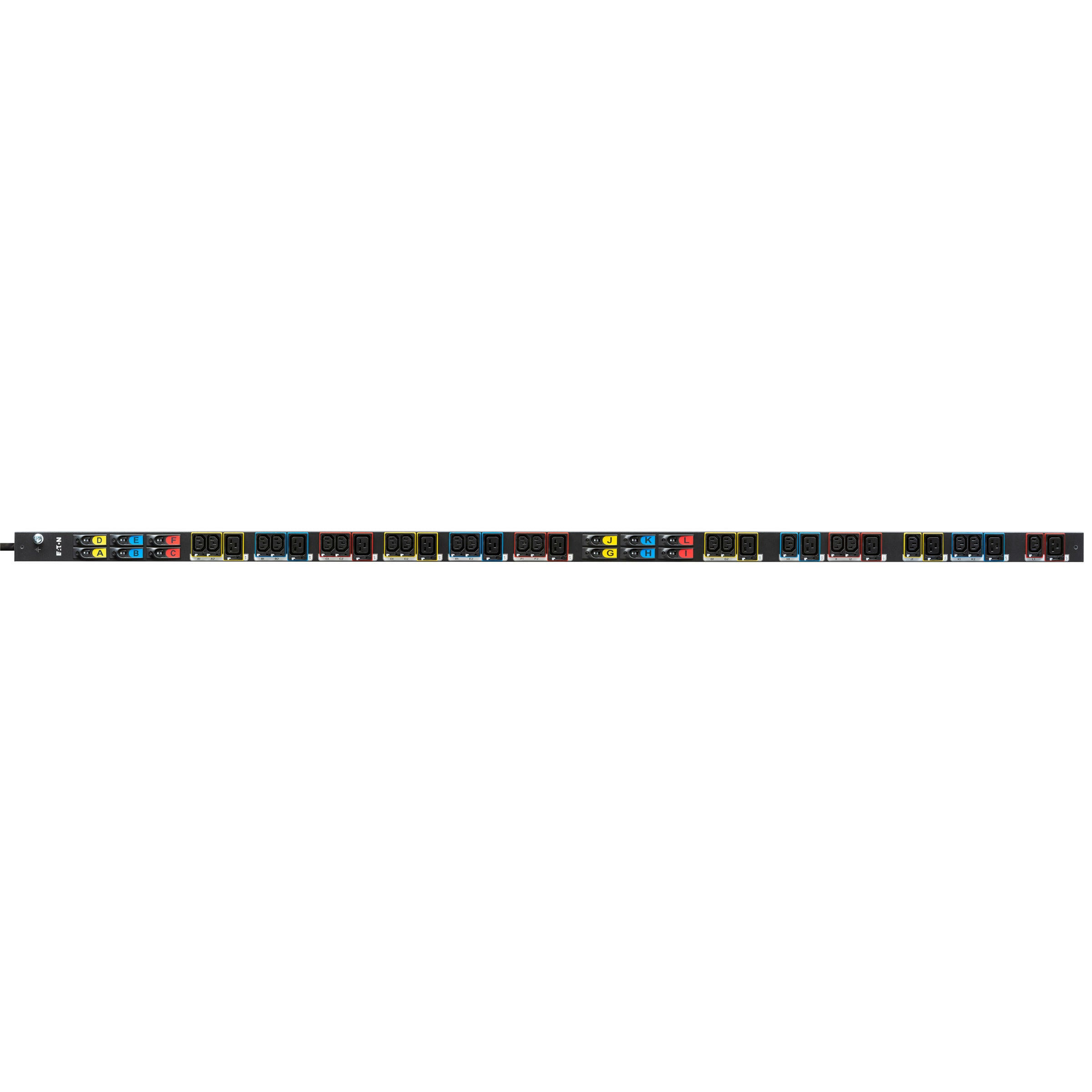 Eaton EPDU G3+ BA Steckdosenleiste 0U CEE 63A 3Ph – C13×21, C19×12 – 3 m Kabel – Schwarz