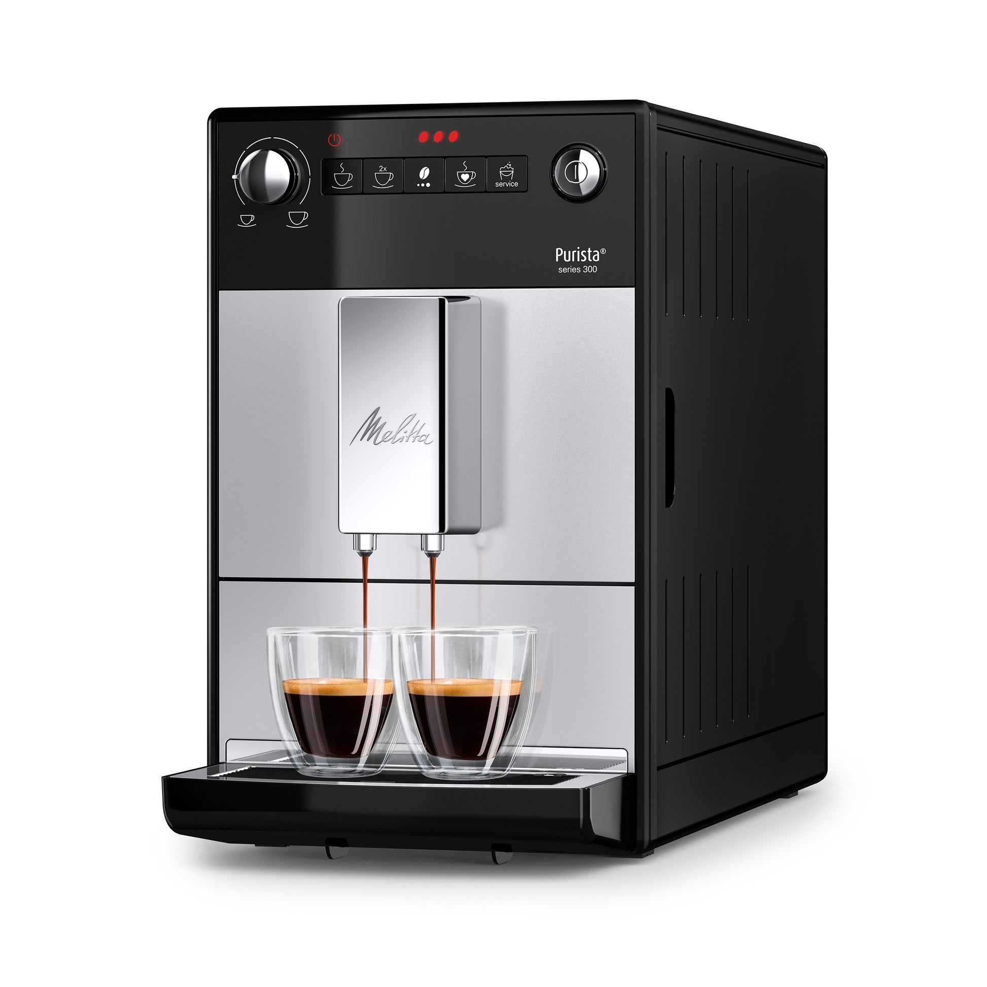Melitta Purista Kaffeevollautomat – 15 bar, 1,2 l, 125 g, Silber