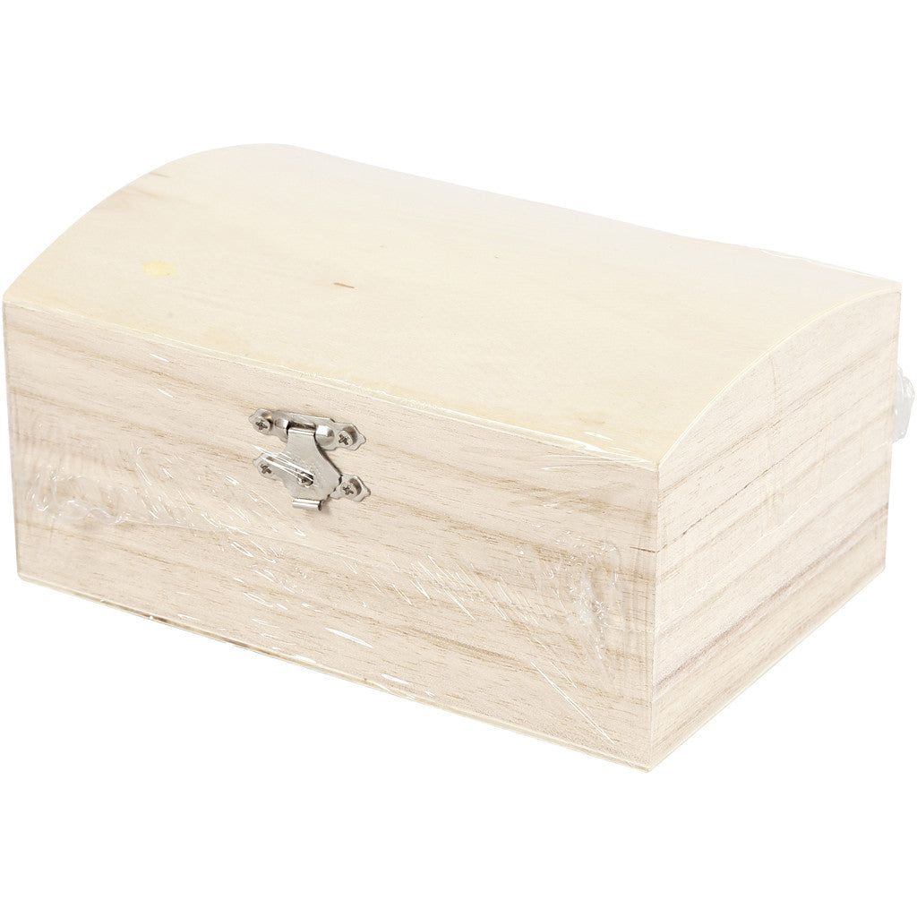 Creativ Company Truhe – Holz – Braun – mit Spiegel – 165 × 110 × 85,5 mm