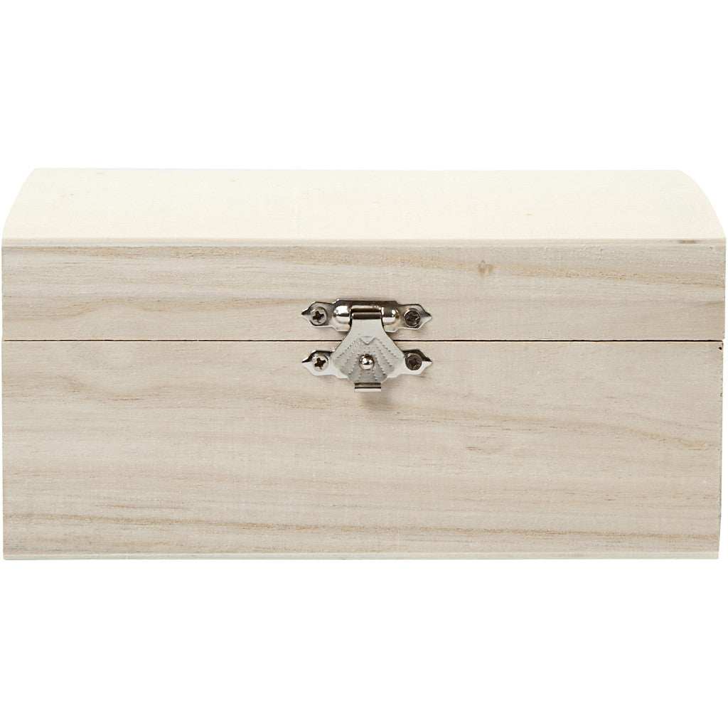 Creativ Company Truhe – Holz – Braun – mit Spiegel – 165 × 110 × 85,5 mm