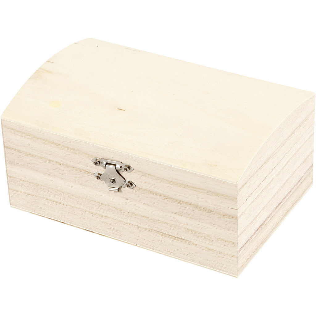 Creativ Company Truhe – Holz – Braun – mit Spiegel – 165 × 110 × 85,5 mm