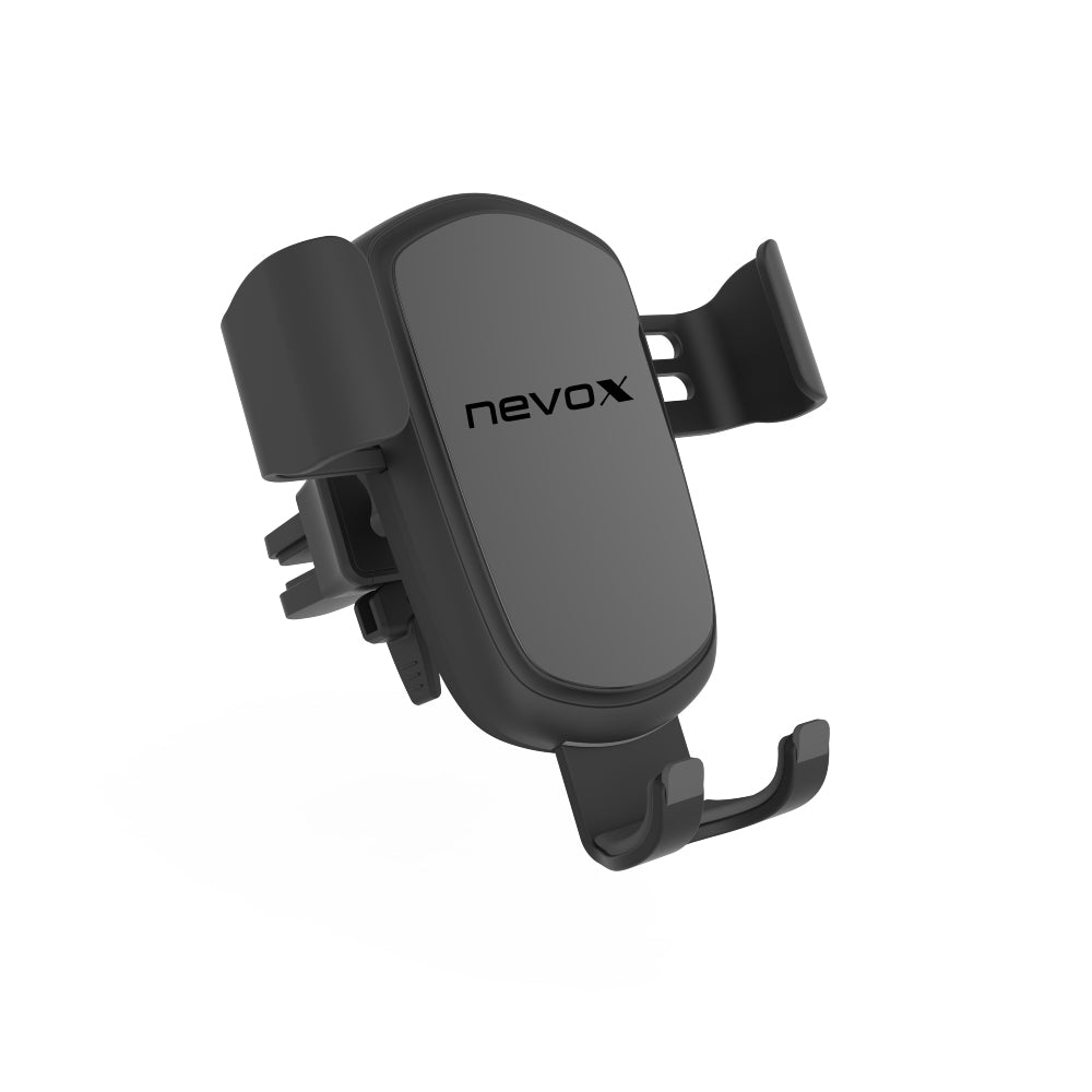 Nevox WC-1702 – Auto-Ladehalterung (kabellos) – Qi 10 W, Lüftungsschlitz – für Qi-Smartphones – Schwarz