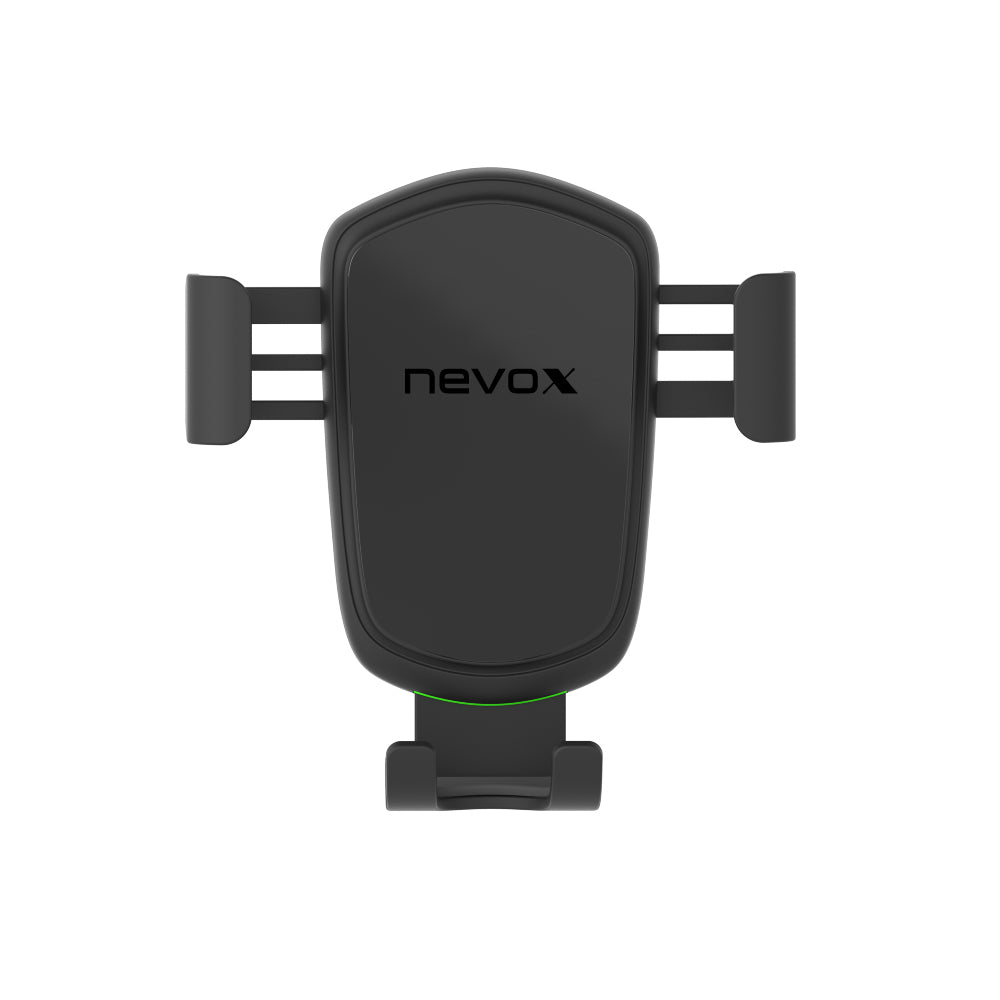 Nevox WC-1702 – Auto-Ladehalterung (kabellos) – Qi 10 W, Lüftungsschlitz – für Qi-Smartphones – Schwarz