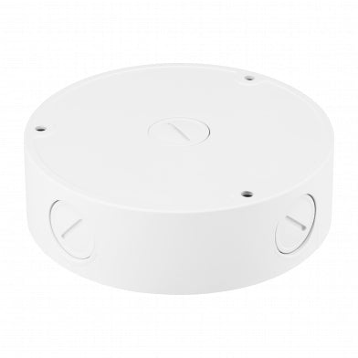 Hanwha SBV-136BW Anschlussbox – Aluminium, Ø 136 × 40 mm – für QNV-8080R, QNV-6082R – Weiss