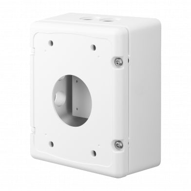 Hanwha SBP-300NBW Anschlussbox – IP66, Vandalismusschutz, Wandmontage, für SBP-300WMW, SBP-300WMW1, SBP-300KMW