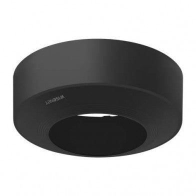 Hanwha SBC-180B Gehäuse – Schwarz – Ø 187 mm × 68 mm – Vandalismusschutz – für XNV-6081Z u. a.