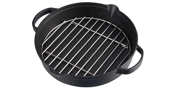 Campingaz Fonduepfanne – Ø 29,5 cm, Gusseisen/Edelstahl, Schwarz