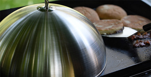 Campingaz Plancha-Haube Ø 32 cm, Edelstahl, Silber, für GrillPlancha