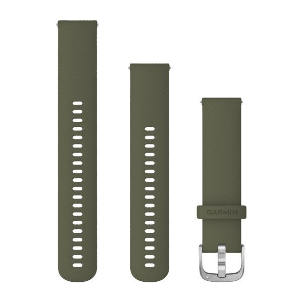 Garmin Schnellwechsel-Armband 20 mm – Silikon, Sportband, Grün, für Garmin-Smartwatches