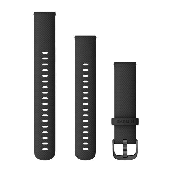 Garmin vívoactive 4S – Armband – für Garmin vívoactive 4S, Schwarz, 18 mm, Silikon