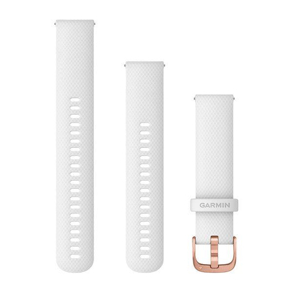 Garmin Schnellwechsel-Armband 20 mm – Silikon, Weiss, für Garmin-Smartwatches