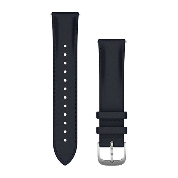 Garmin Schnellwechsel-Armband 20 mm – Leder, Navy, für Garmin-Smartwatches