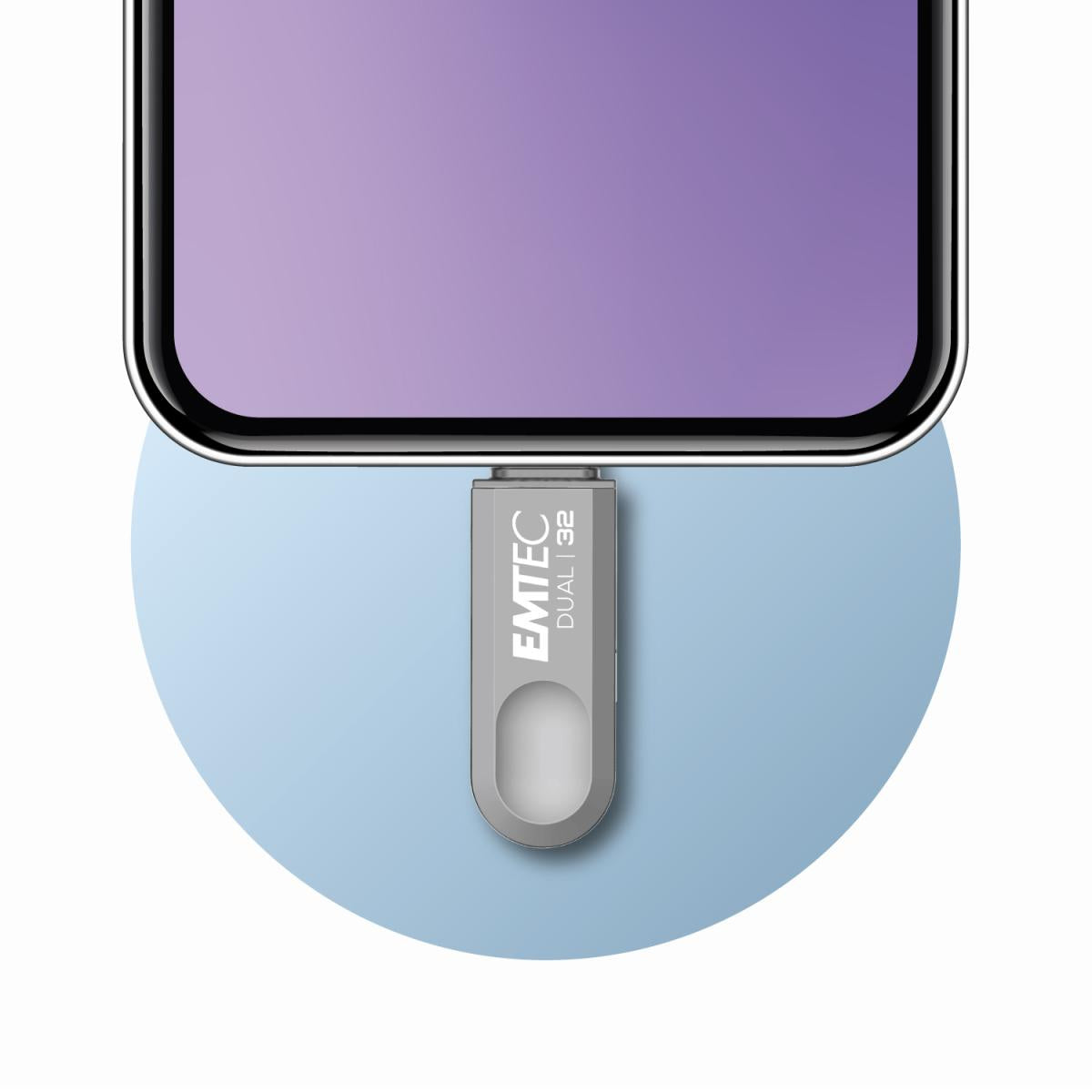 Emtec D280 Dual USB-Stick – 32 GB, USB 3.2, Gehäuse aus 100% recyceltem Kunststoff