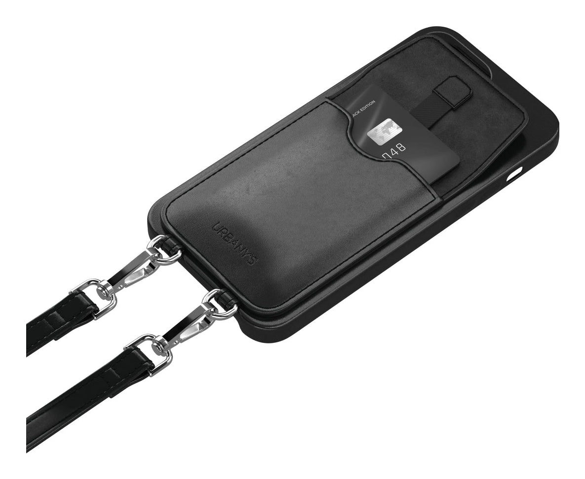 Urbany's Urbanys – Necklace-Hülle – für Apple iPhone 16 Pro – Night Owl, schwarz