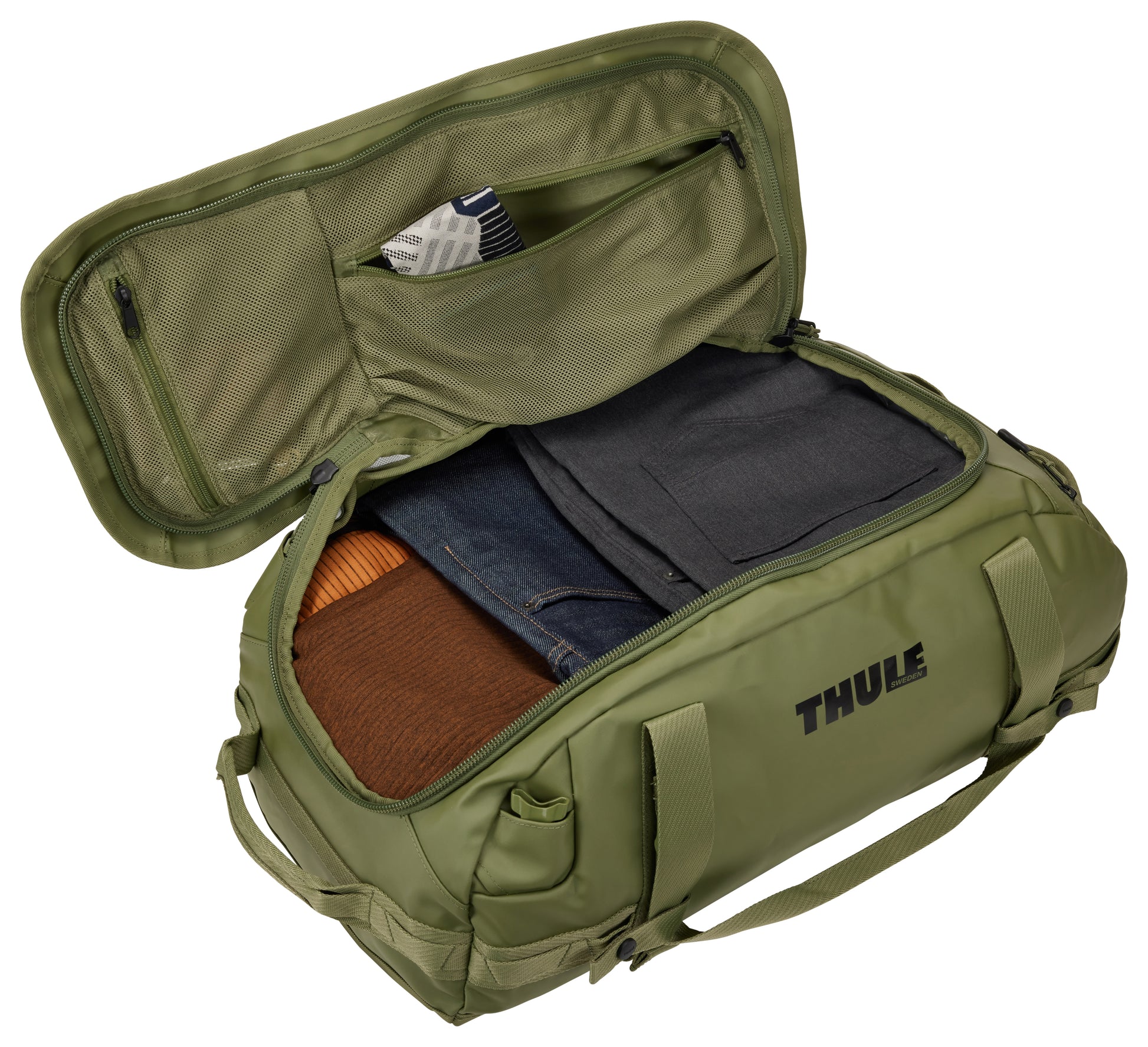 Thule Chasm – Reisetasche, 40 l, Polyester, Olive, 58 × 28 × 33,5 cm