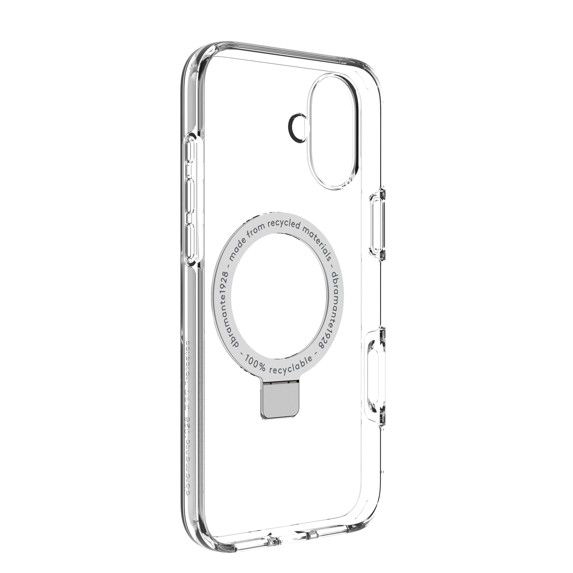 dbramante1928 Iceland Ultra D3O MS Kick Backcover – für Apple iPhone 16 Plus, Transparent, bis 4 m Sturzsicher