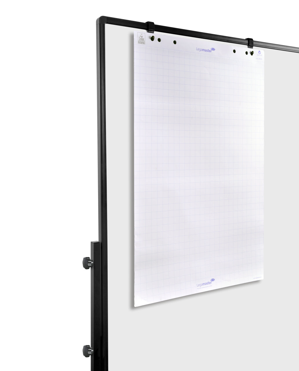 Legamaster Stellwand PREMIUM PLUS – 1'200 × 1'500 mm, Emaille, weiss, mit feststellbaren Rollen, doppelseitig