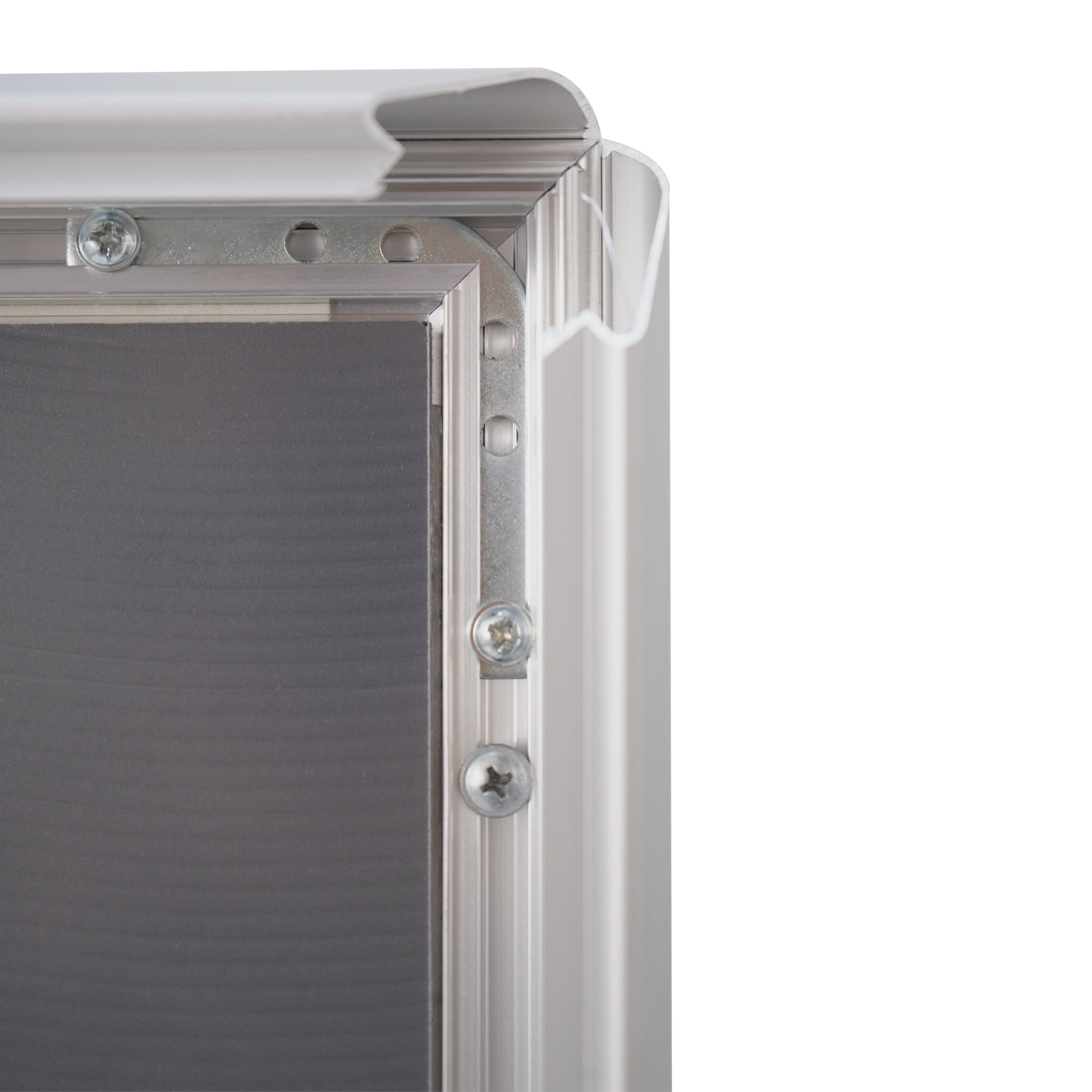 Europel Plakatständer CLASSIC – für B1 hoch, silber, Aluminium, 770 × 100 × 1220 mm