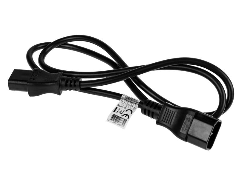 Furber. Netzkabel – IEC C14 zu IEC C13, 1 m, 230 V/2,5 A, schwarz