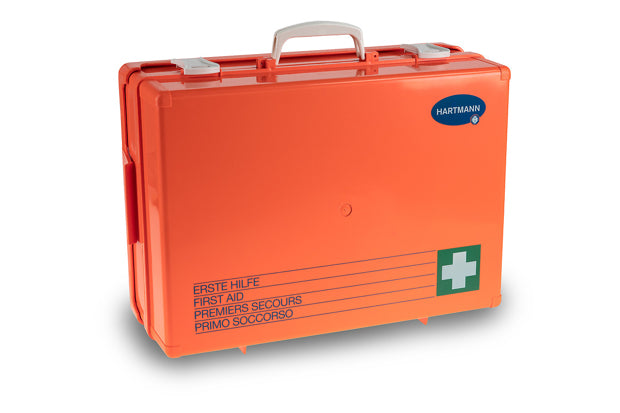 Hartmann Vario 3 Notfallkoffer – für grosse Betriebe & Industrie – gefüllt – Orange – 420 × 330 × 150 mm