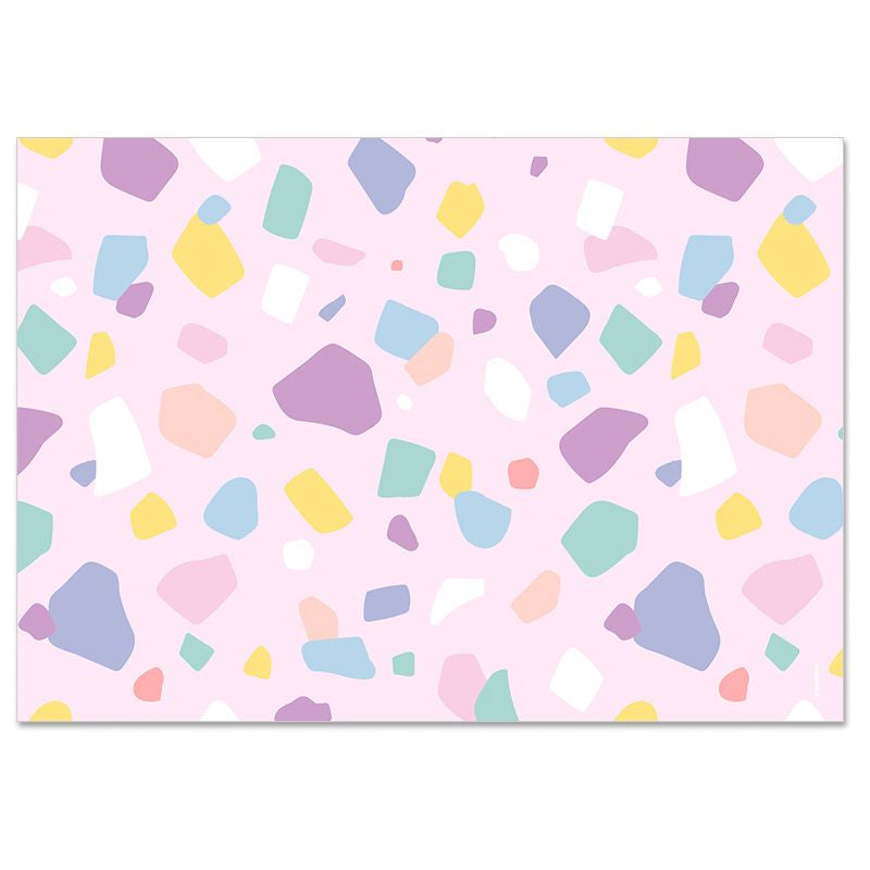 Trendform Tischset – Papier, Motiv Konfetti, 42 × 29,7 cm – 48 Stk.