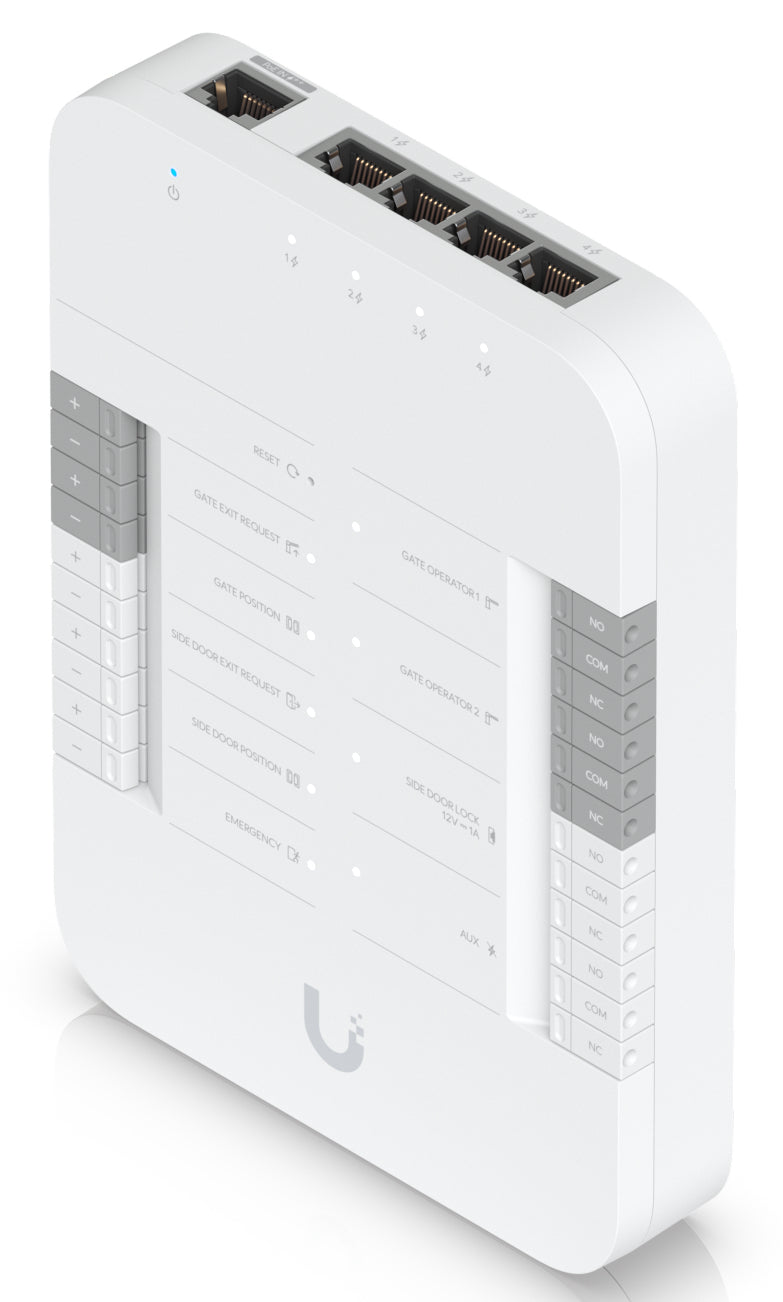 Ubiquiti UniFi Access Hub UA-HUB-GATE – für Reader und Intercom, 175 × 26 × 126 mm, weiss