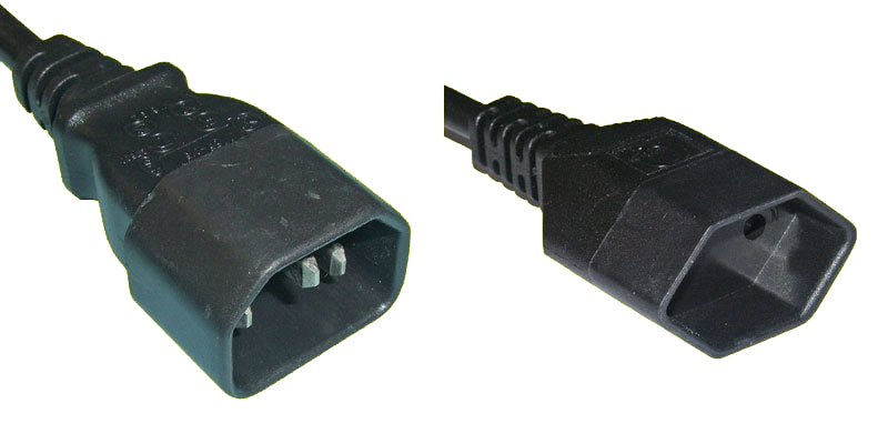 Diggelmann Netzkabel, IEC C14 auf T13, 1,5 m, Schwarz