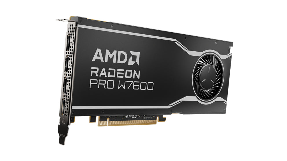 AMD Radeon Pro W7600 – PCIe Grafikkarte – 8 GB GDDR6, 4×DP 2.1, PCIe x8 4.0, 130 W