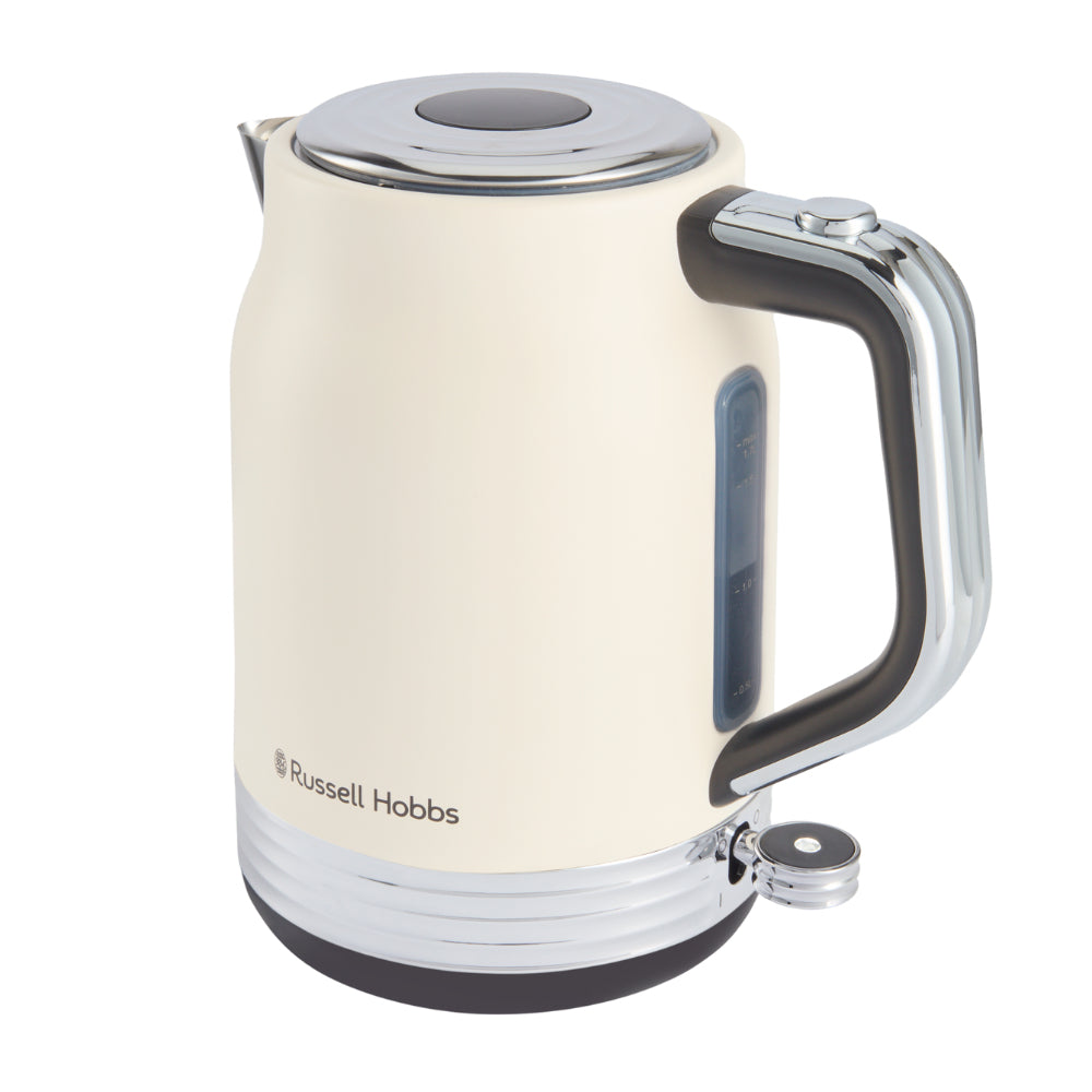 Russell Hobbs Hanley Wasserkocher – 1,7 l, Edelstahl, Crème, 28640-70