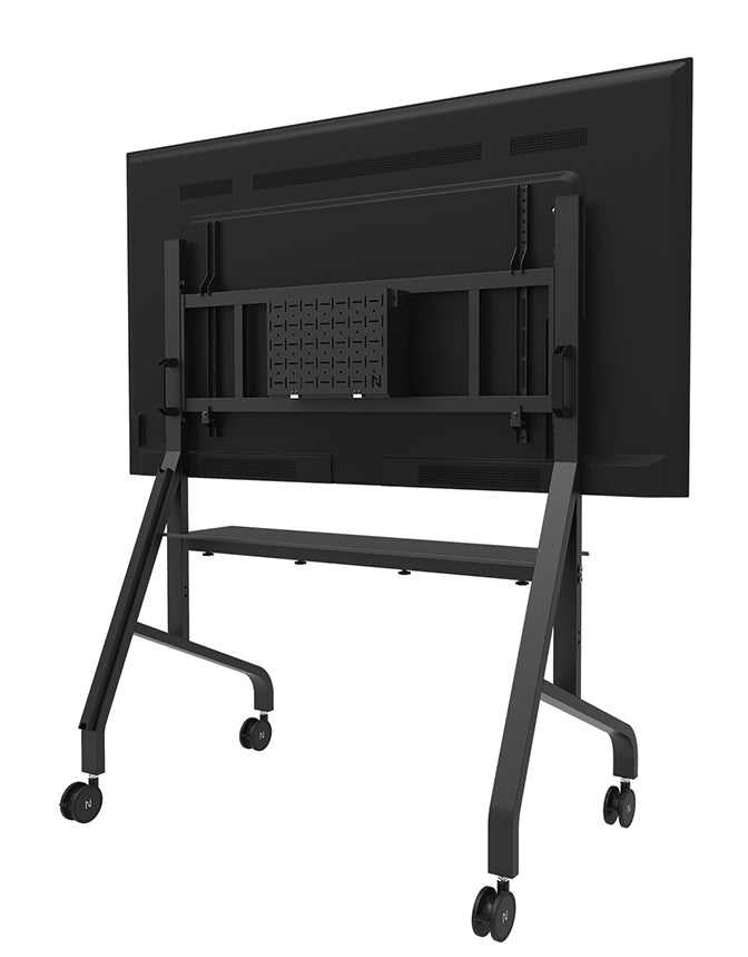 Neomounts FL50-575BL1 – Trolley, höhenverstellbar, für 65–109,8", VESA 100×100–1000×600, bis 125 kg, schwarz