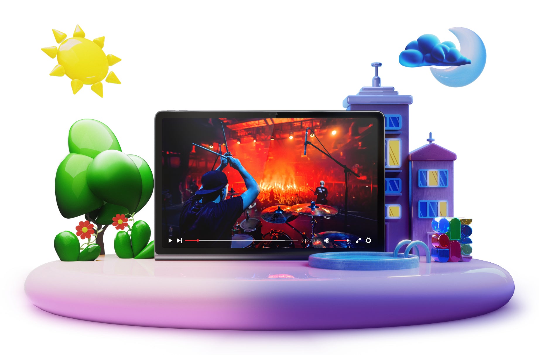 Lenovo Tab Plus – 11,5", 256 GB, 8 GB RAM, WLAN, Android 14, Grau
