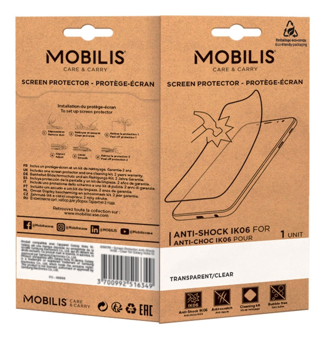 Mobilis Schutzfolie Transparent 5H 0,33 mm – für Zebra MC9400/MC9450
