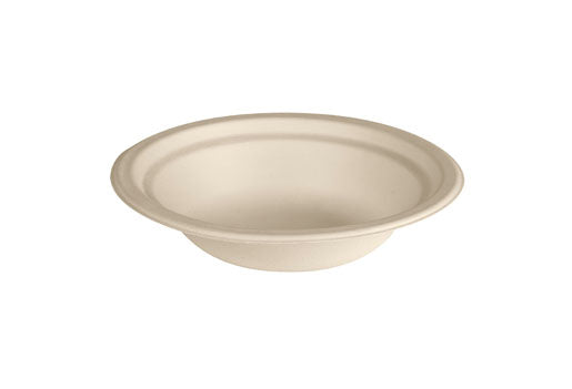 Duni Schale/Schüssel, Bagasse (Zuckerrohr) rund – 400 ml, Ø 17,8 cm, braun