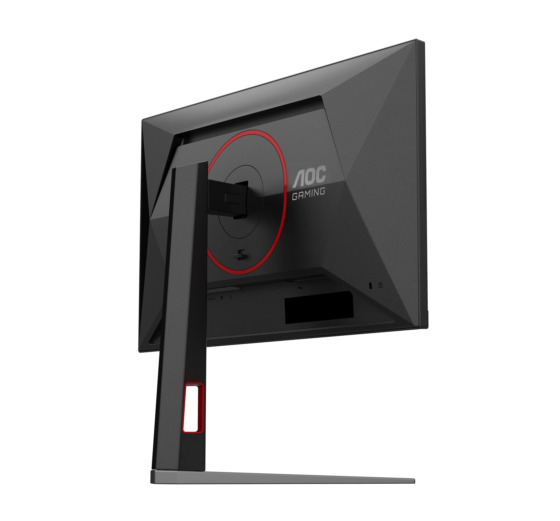 AOC 24G4HA – Monitor, 23,8", IPS, 200 Hz, Adaptive Sync, Lautsprecher, Höhenverstellbar, Rot
