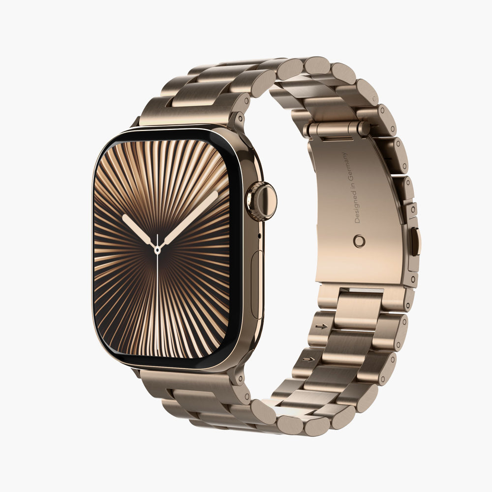 Vonmählen Link Bracelet2 – Armband – für Apple Watch 40/41/42 mm, Champagne, One Size, Edelstahl