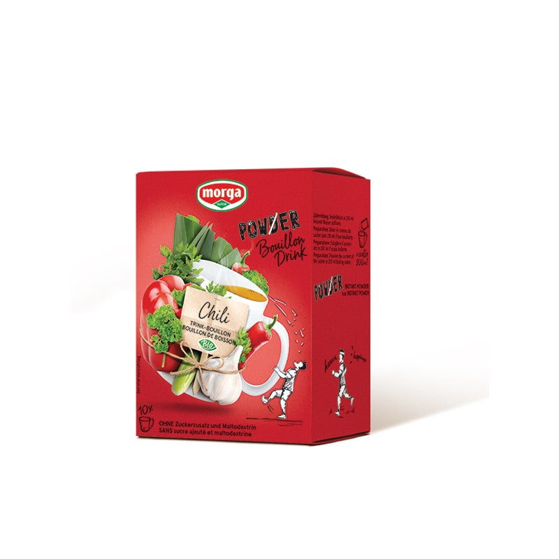 Morga Bouillon-Drink Chili Bio – 10×4 g