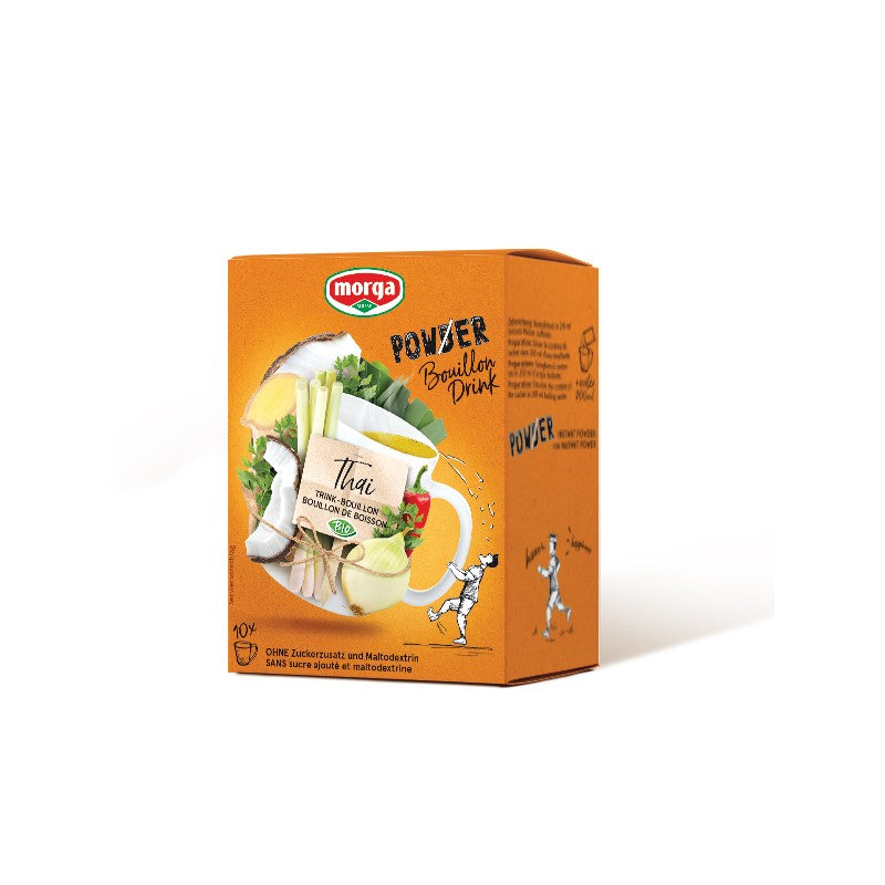 Morga Bouillon-Drink Thai Bio, vegan – 10×4 g