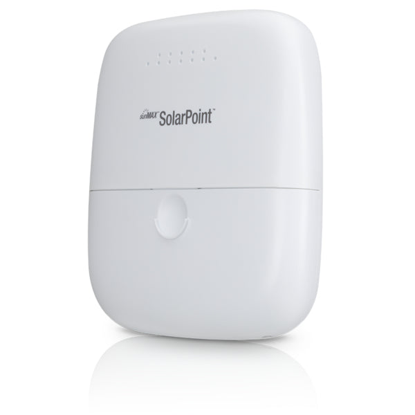 Ubiquiti SunMAX SolarPoint – Einzelband 2,4 GHz, Ethernet 10/100 Mbit/s, RJ-45×4, PoE – weiss