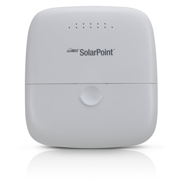 Ubiquiti SunMAX SolarPoint – Einzelband 2,4 GHz, Ethernet 10/100 Mbit/s, RJ-45×4, PoE – weiss