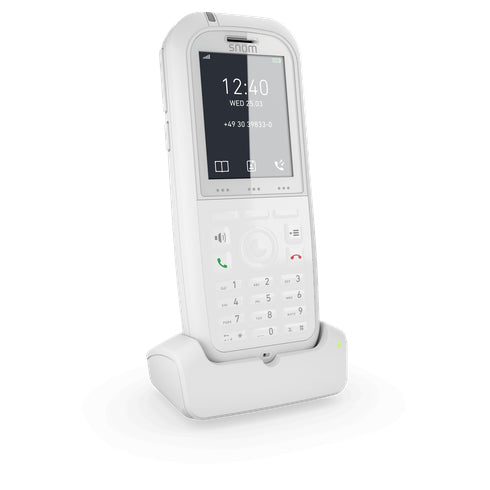 Snom M90 – WLAN-Telefon (Handgerät), für Snom M300, M700 und M900, DECT, Bluetooth, Weiss