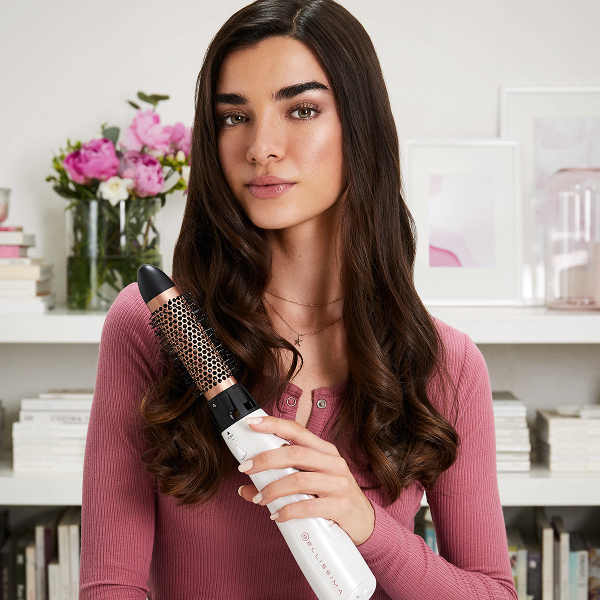 Bellissima Heissluftbürste GH18 1100 – Multistyler – 1000 W, bis 230 °C, 2 Stufen – Roségold