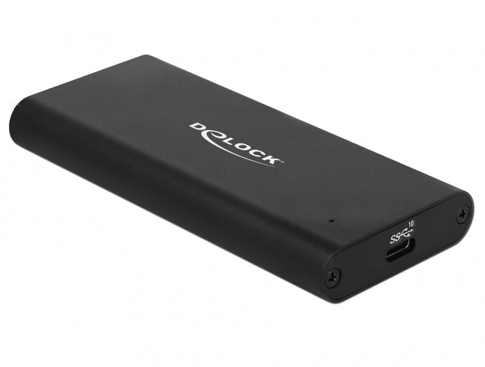 DeLOCK 42614 – 1-Schacht SSD-Gehäuse – USB 3.2 Gen 2 (10 Gbit/s), USB Typ-C, für M.2 NVMe (M-Key, PCIe)