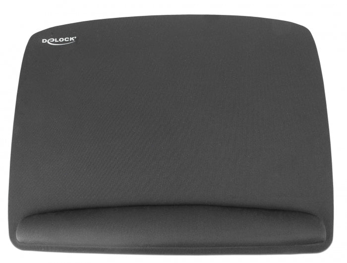 DeLOCK Mausmatte mit Handgelenkauflage – für Maus – 420×320×20 mm – Schwarz