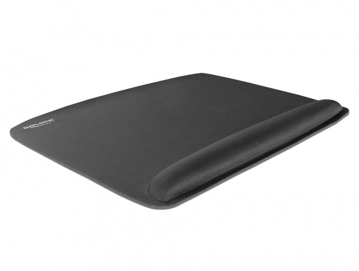DeLOCK Mausmatte mit Handgelenkauflage – für Maus – 420×320×20 mm – Schwarz