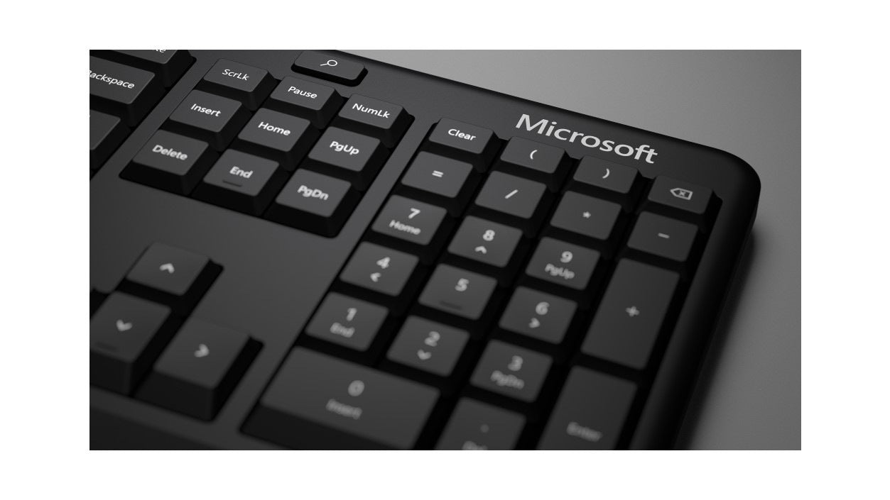 Microsoft Tastatur, kabelgebunden (USB-A), FR-Layout (FR), ergonomisch, schwarz